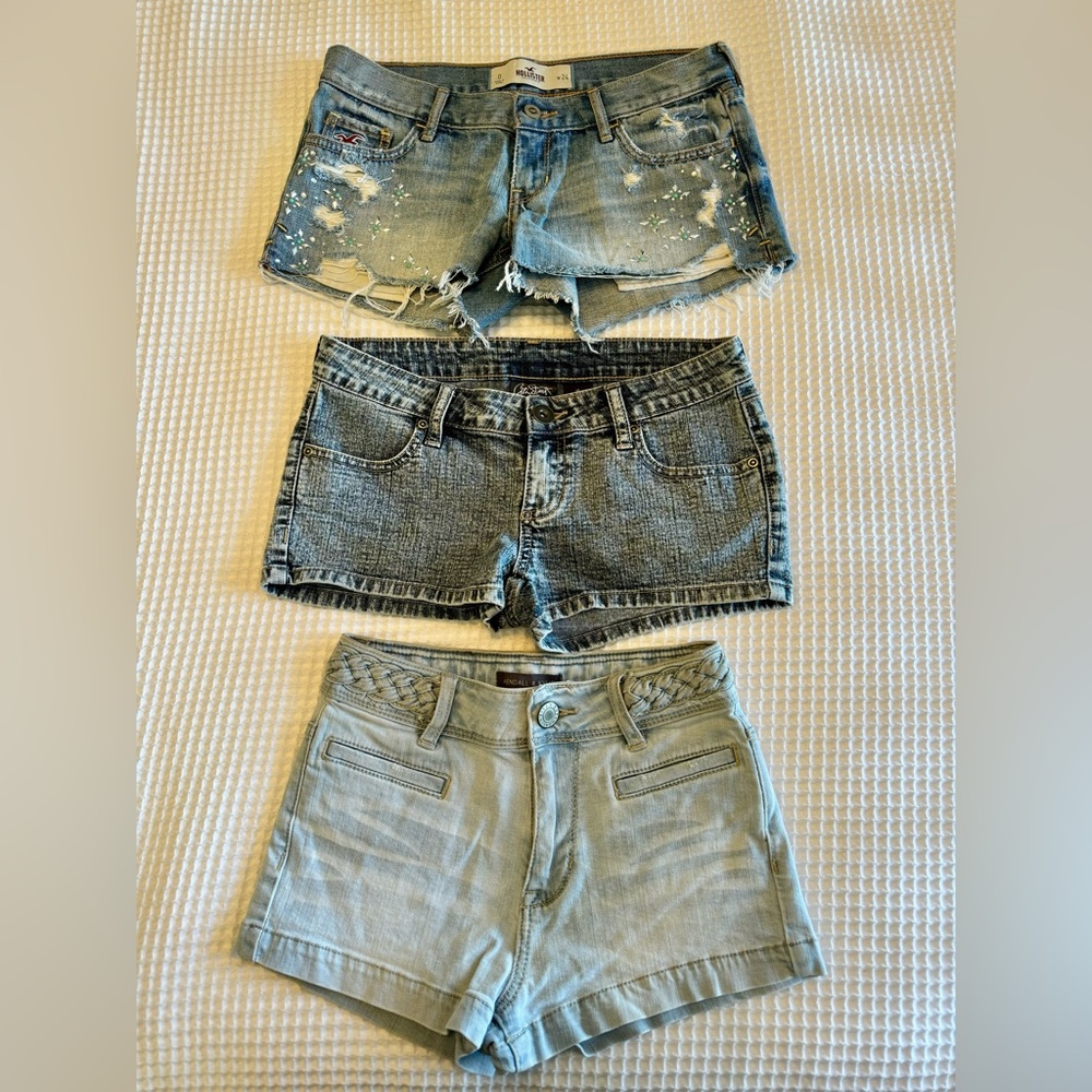 Denim Shorts Set Size 0
